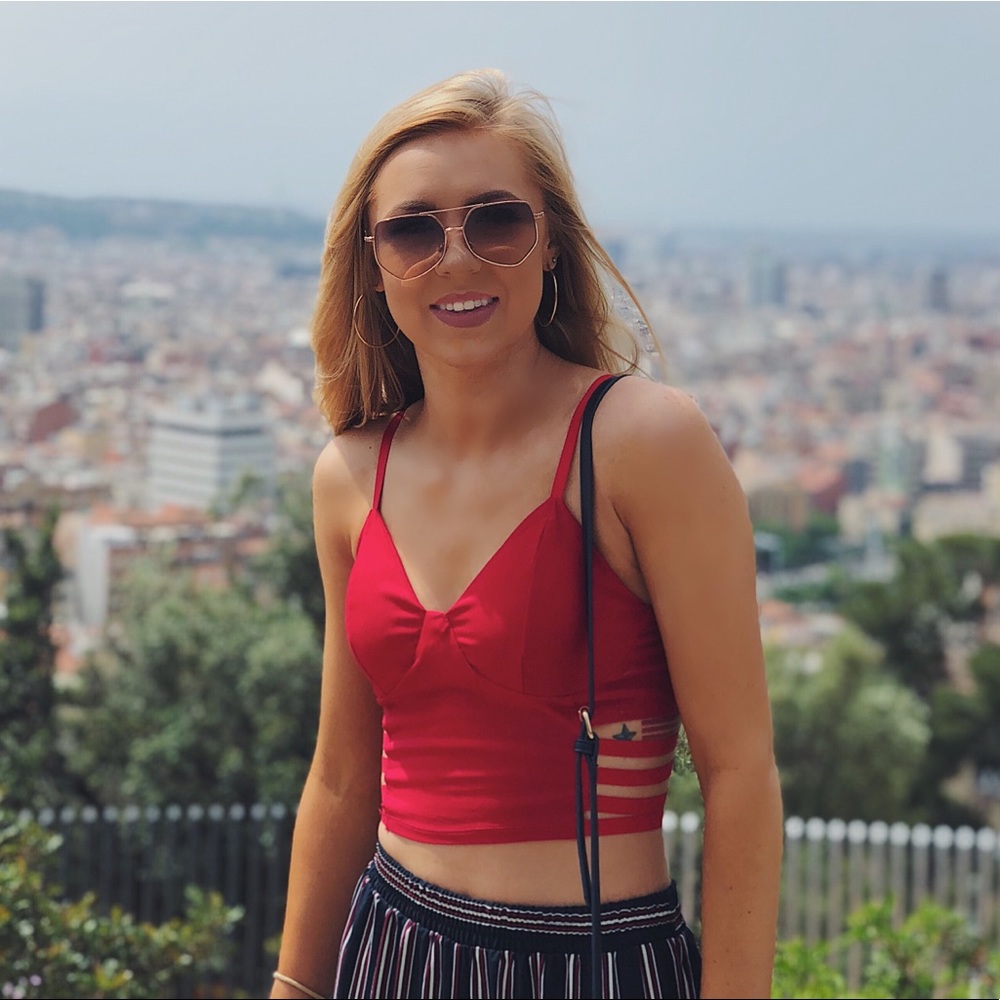 Trendy Red Tank Top